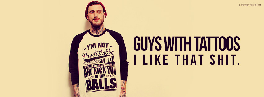 Guys With Tattoos Facebook cover