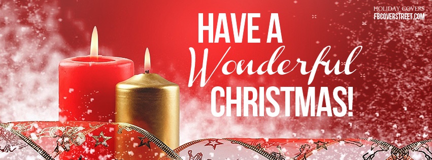 Have A Wonderful Christmas Facebook cover