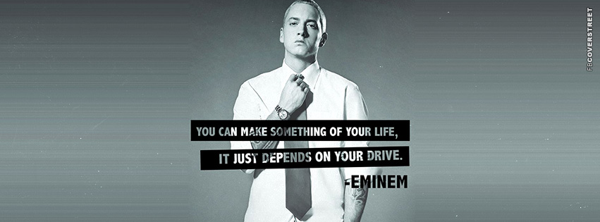 Eminem Success Quote Facebook Cover