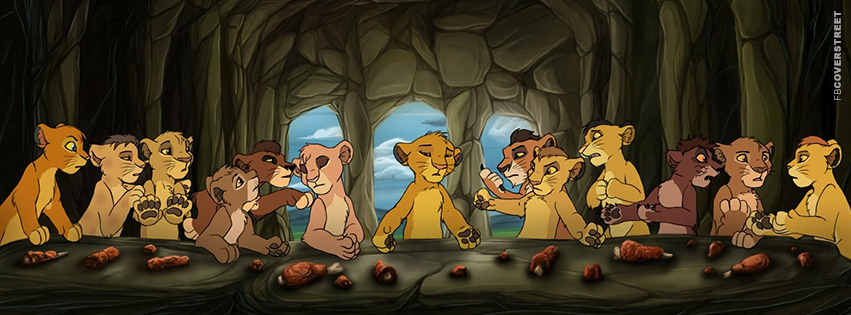 The Lion King Simba The Last Supper  Facebook cover