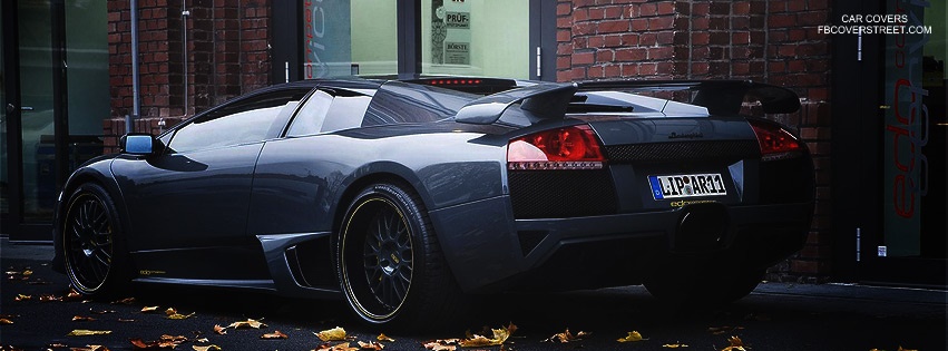 Dark Grey Lamborghini Murcielago Facebook cover