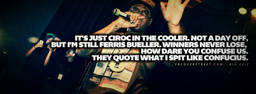 They Quote What I Spit Big Krit Lyrics Quote  Facebook Cover