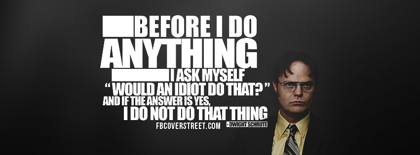 Dwight Schrute The Office Facebook Cover