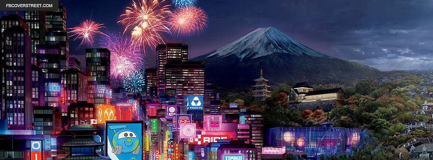 Tokyo Japan Fireworks Display Facebook Cover