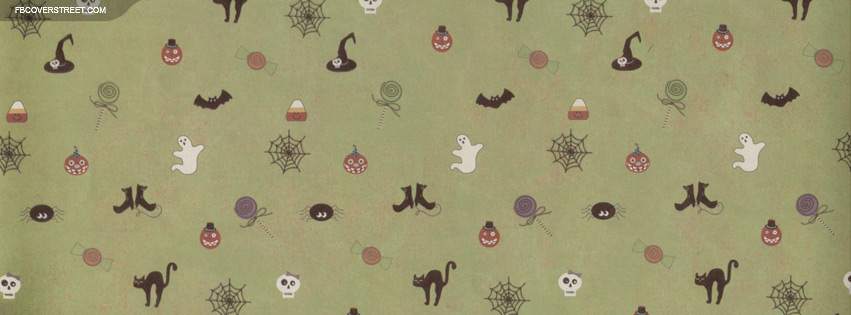 Halloween Things Pattern Facebook cover