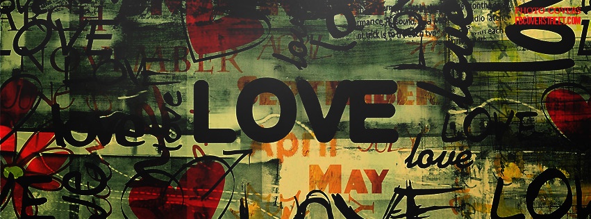 Love Graffiti Wall 2 Facebook Cover