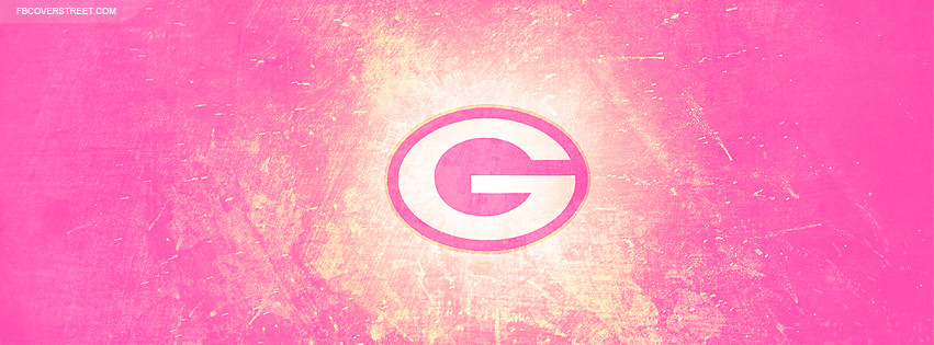 Green Bay Packers Pink Logo 4 Facebook Cover