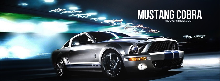 Drifting Ford Mustang Cobra Facebook cover