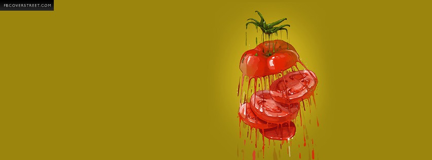 Sliced Tomato Art  Facebook Cover