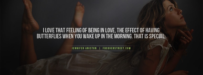 Jennifer Aniston Feeling of Love Facebook cover