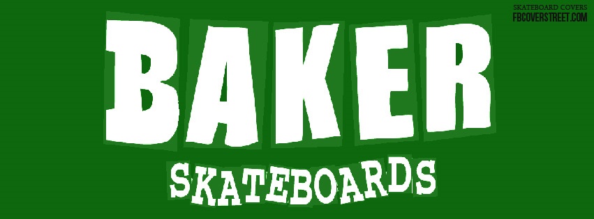 Baker Skateboards Green Logo Facebook Cover