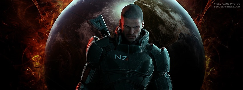 Mass Effect 3 Shepard Photo Facebook Cover