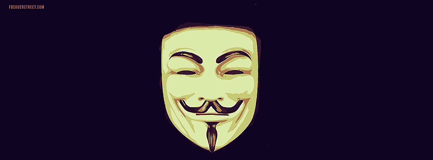 V For Vendetta Vector Mask Artwork Facebook cover