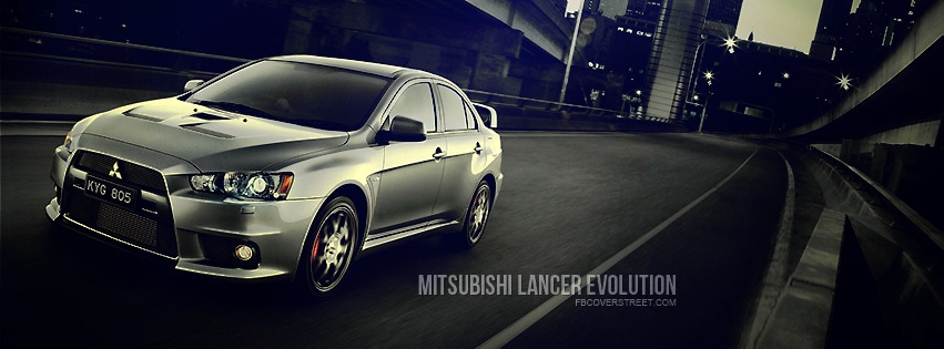 2009 Mitsubishi Lancer Evolution 2 Facebook cover