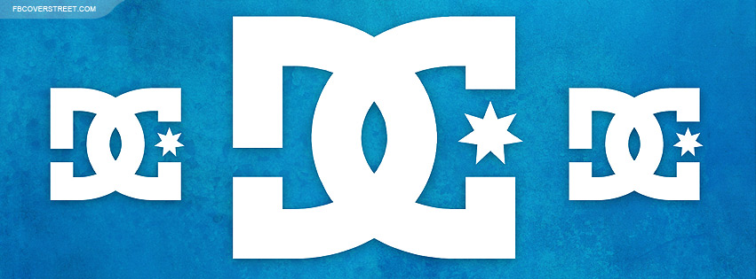 DC Shoes Logos Huge Blue Facebook cover