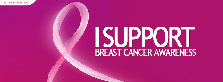 I Support Breast Cancer Awareness 7 Facebook Cover