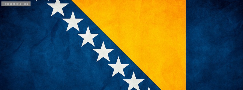 Bosnia and Herzegovina Flag Facebook cover