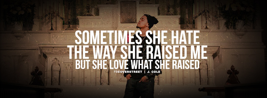 J Cole Born Sinner Lyrics Quote Facebook Cover