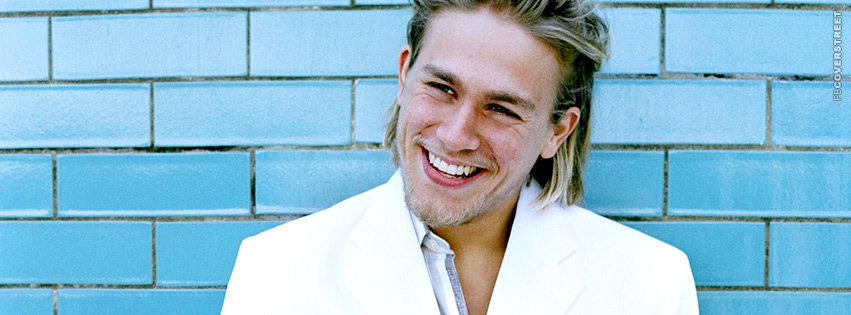 Charlie Hunnam Smiling Photograph Facebook Cover