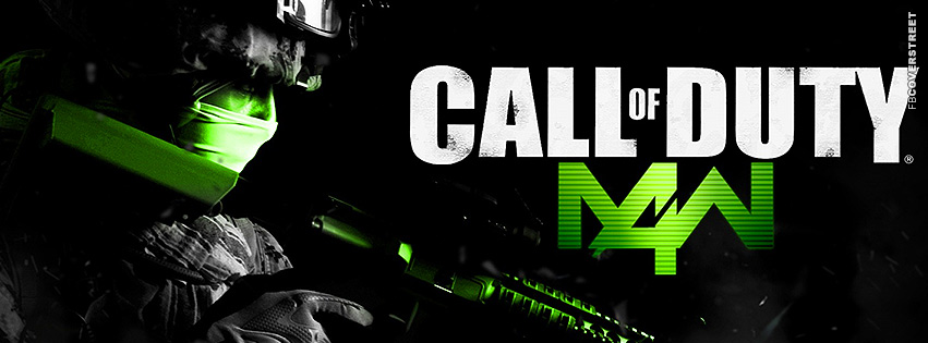 Call of Duty Modern Warfare 4 Lime Green Stealth  Facebook Cover