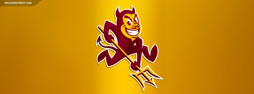 Arizona State University Sparky Logo Facebook cover