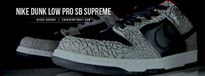 Nike Dunk Low Pro SB Supreme Facebook Cover