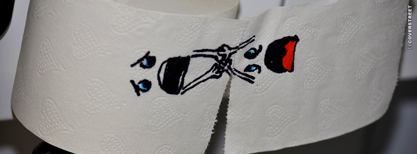 Toilet Paper Hanging On  Facebook Cover