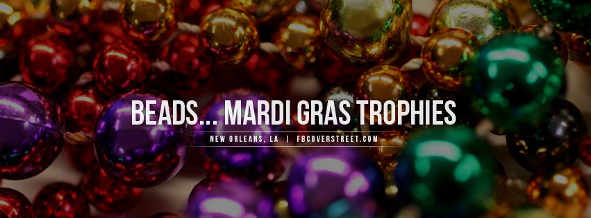 Beads Mardi Gras Trophies Facebook cover