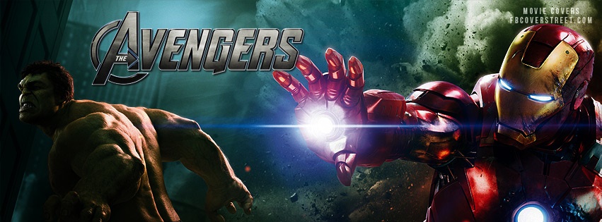 The Avengers The Hulk and Ironman Facebook cover