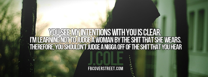 J. Cole Judging Facebook Cover