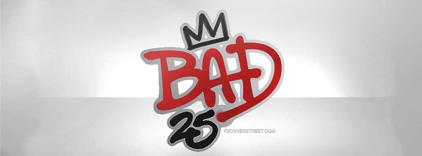Michael Jackson Bad 25 Logo Facebook cover