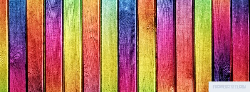 Colorful Wood Facebook cover