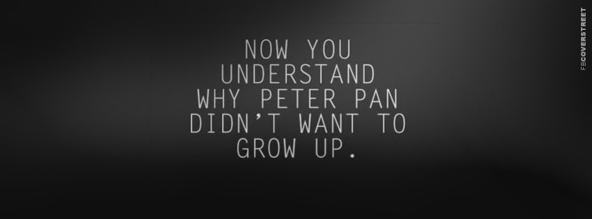 Understanding Peter Pan  Facebook cover