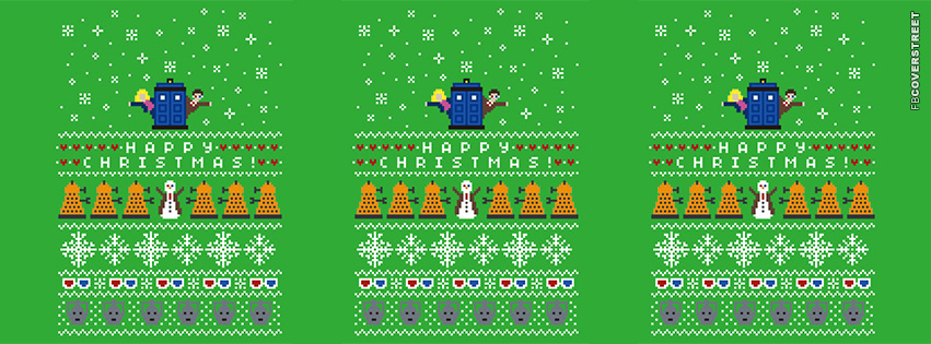Dr Who Happy Christmas  Facebook cover