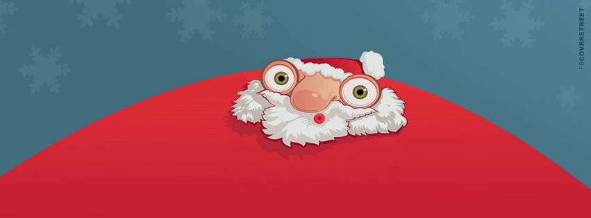Hilarious Fat Santa Facebook cover