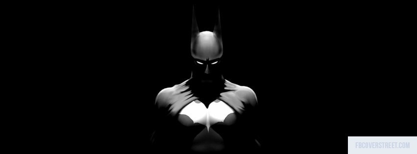 Batman Black and White Facebook cover