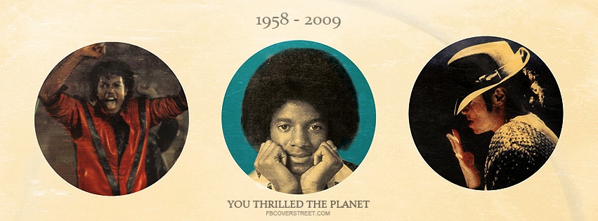 Michael Jackson Thrilled The Planet Facebook cover