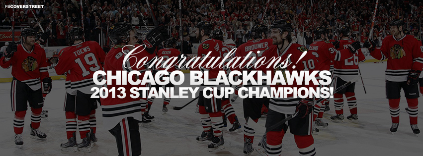Stanley Cup 2013 Winners Chicago Blackhawks Facebook cover