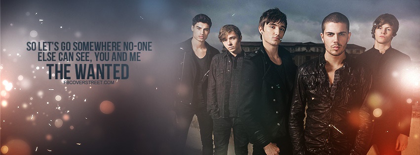 The Wanted Glad You Came Quote Facebook cover