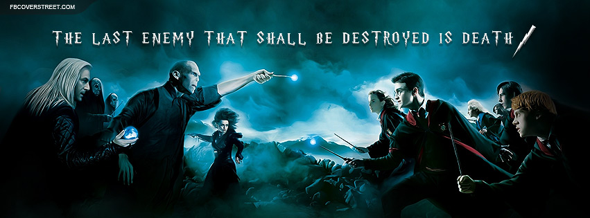 Harry Potter The Last Enemy Quote Facebook cover