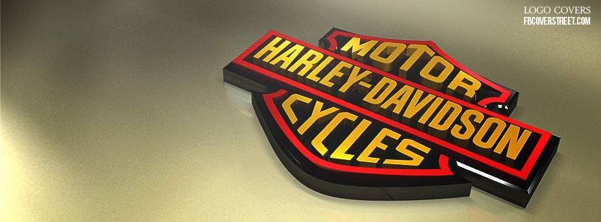 Harley Davidson Logo 3 Facebook cover