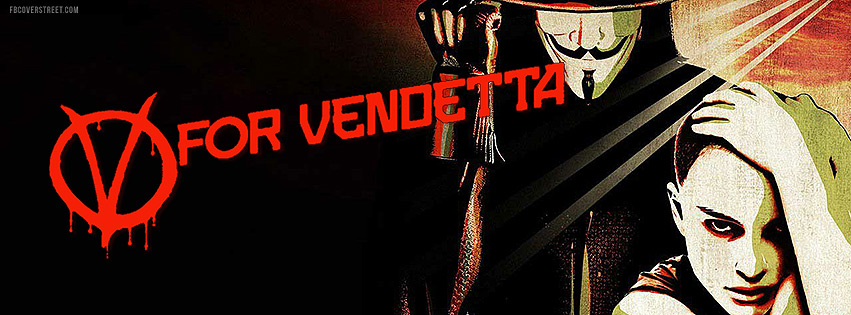 V For Vendetta Movie Poster Facebook cover