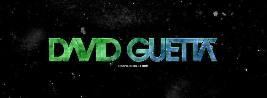 David Guetta Blue & Green Logo Facebook cover