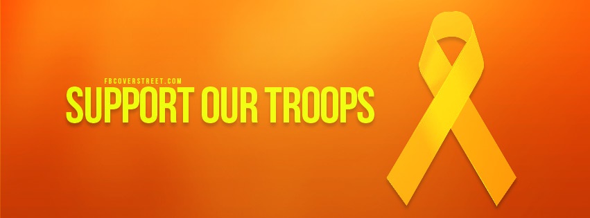 Support Our Troops Facebook cover