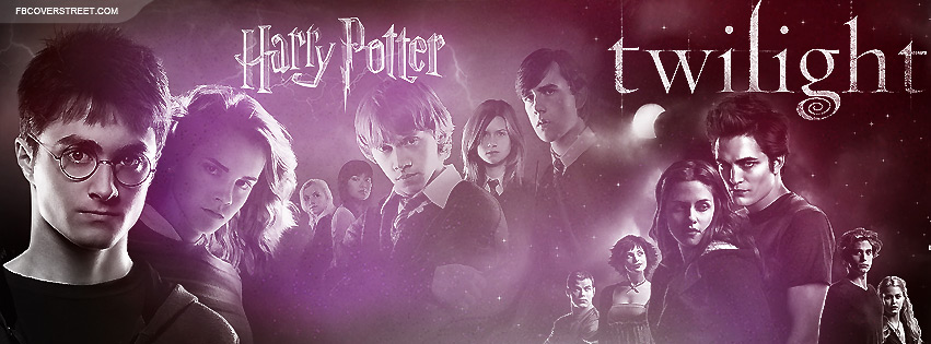 Harry Potter and Twilight Main Cast Facebook cover