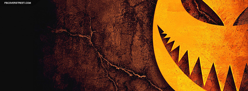 Halloween Pumpkin Monster Face Facebook Cover