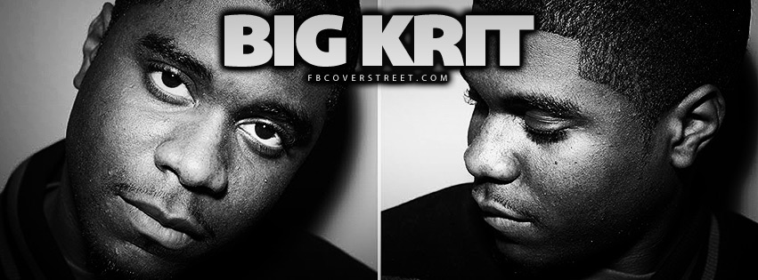 Big Krit Black and White  Facebook Cover
