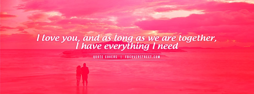 As Long As We Are Together Facebook cover