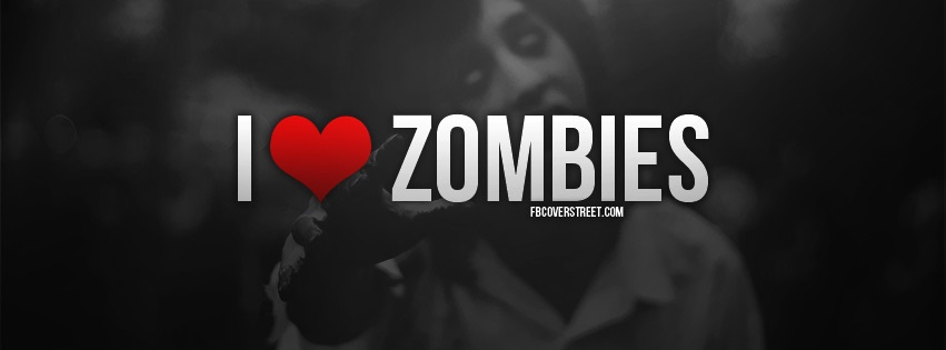 I Heart Zombies Facebook Cover