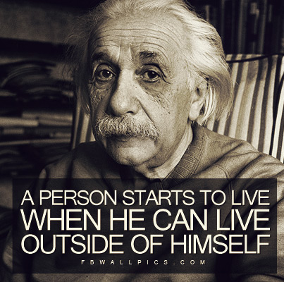 Albert Einstein Start To Live Quote Facebook Pic